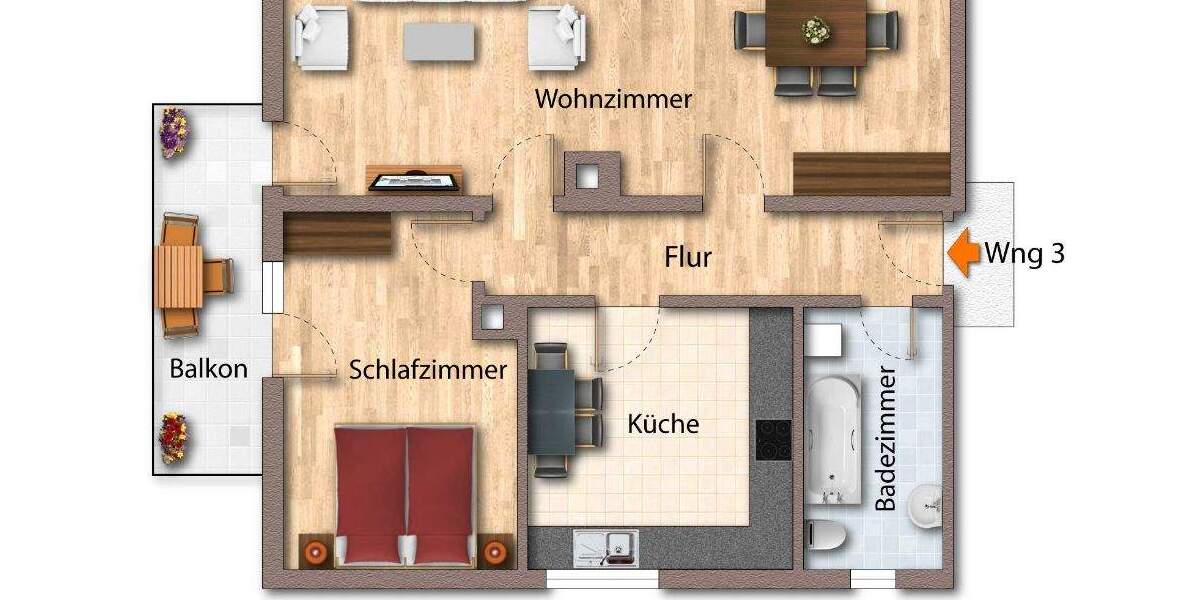 GLOBAL INVEST SINSHEIM | Erstbezug nach umfassender Sanierung - 2,5-Zimmer-Wohnung in Ziegelhausen 2 zimmer