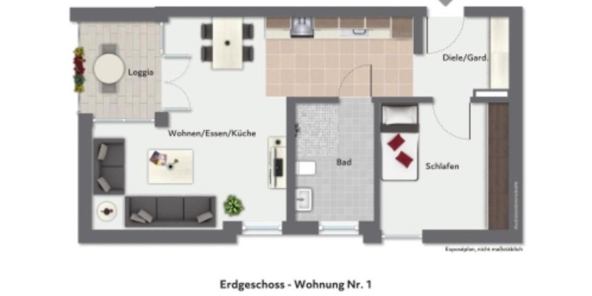 Erdgeschoßwohnung Ludwigshafen am Rhein Ludwigshafen-Oggersheim - 2 Zimmer, 58 m&sup2;, 310.000&euro; | Angebot:27096854