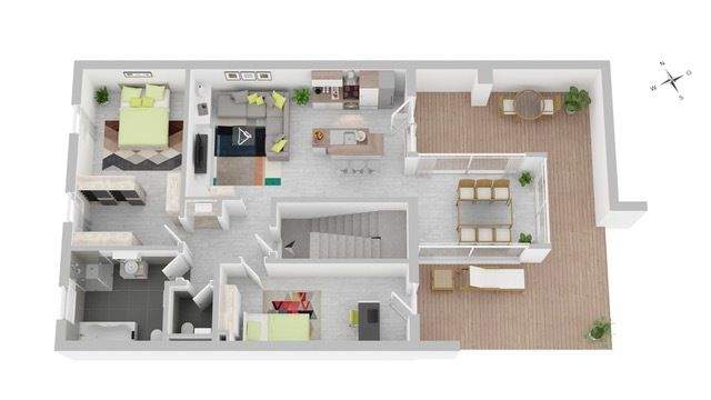 Ein Zuhause, das Offenheit und Geborgenheit verbindet - Etagenwohnung Mannheim Neckarau | Angebot:25837783