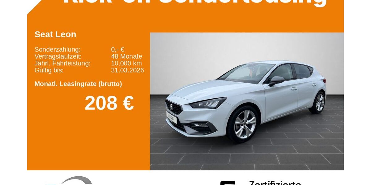 Seat Leon 15.356 km 25.200 &euro; Ladenburg 68526