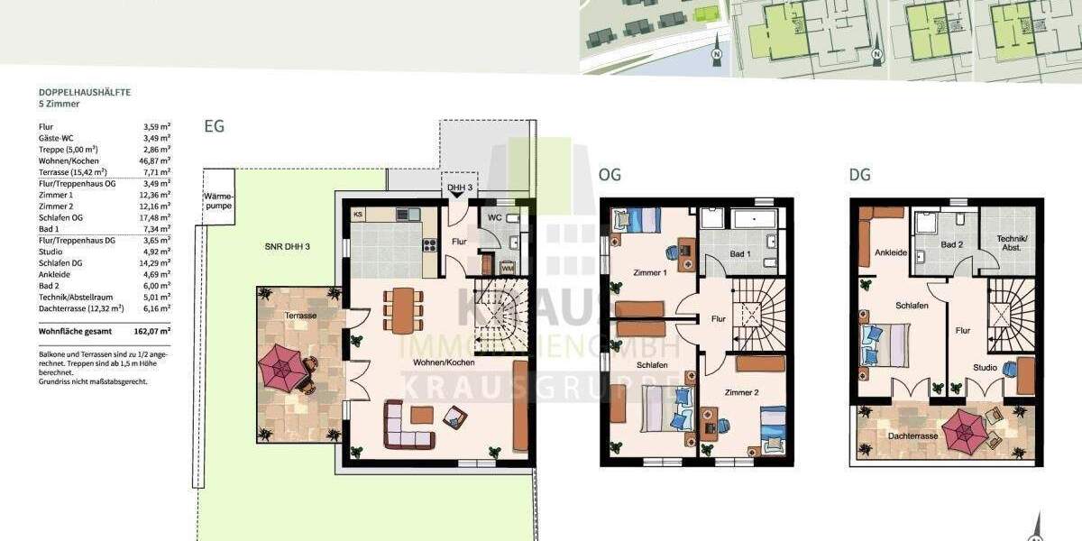 Doppelhaushälfte Heidelberg Ziegelhausen - 5 Zimmer, 162 m&sup2;, 1.535.000&euro; | Angebot:19290153