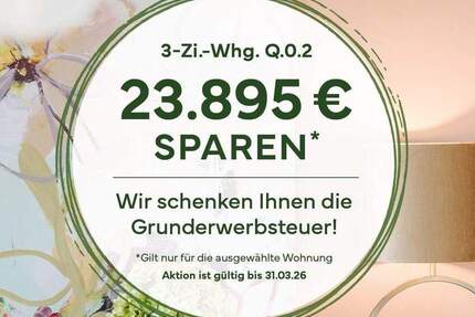 Grunderwerbsteuer geschenkt | 3-Zimmer-Wohnung mit Terrasse 3 zimmer