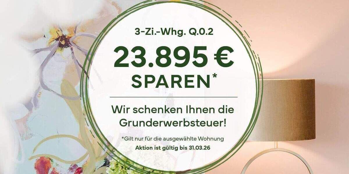 Grunderwerbsteuer geschenkt | 3-Zimmer-Wohnung mit Terrasse 3 zimmer