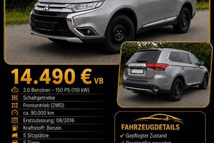 Mitsubishi Outlander 90.000 km 14.700 &euro; Dielheim/Horrenberg 69234