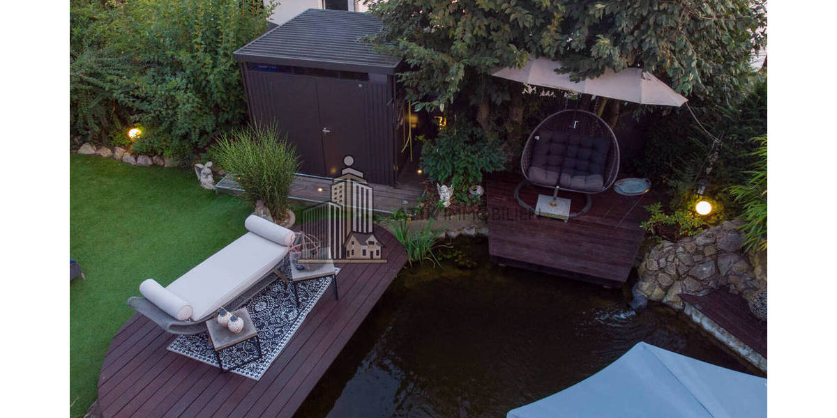 ATIK: Freistehendes Einfamilienhaus mit Schwimmteich und Gartenidylle - Ruhige Feldrandlage - Einfamilienhaus Waibstadt | Angebot:26267357