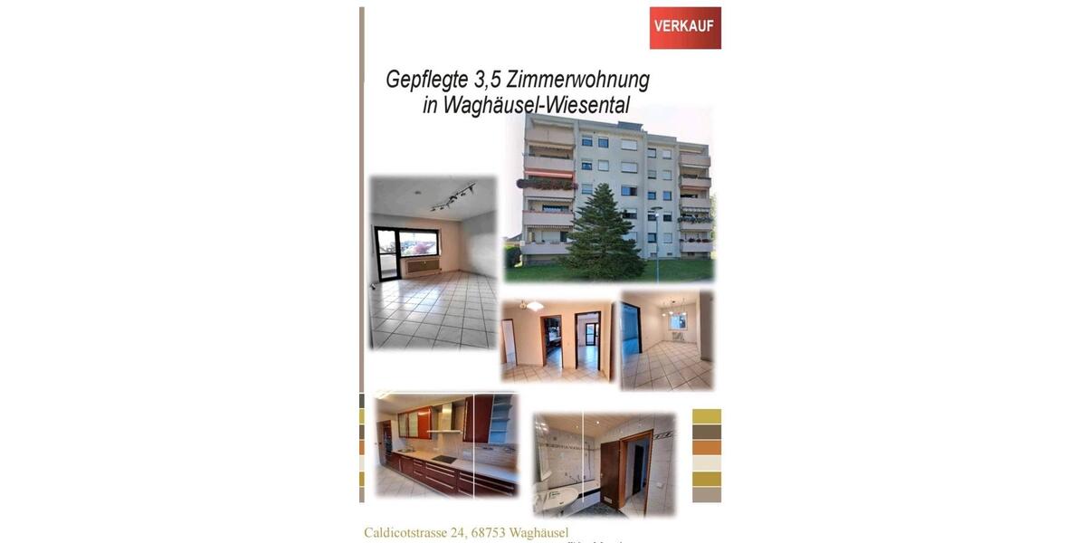 Etagenwohnung Waghäusel - 3.5 Zimmer, 83 m&sup2;, 268.500&euro; | Angebot:26960725