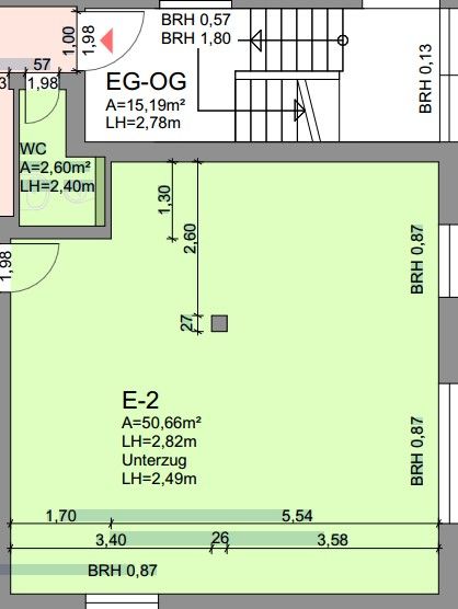Helles BüroStudioAtelier, 51 m², mit Klimaanlage und Parkmöglichkeiten - Gewerbeobjekt Mannheim Neckarstadt-West | Angebot:27353262