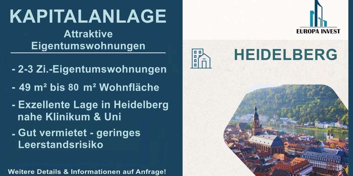 Etagenwohnung Heidelberg Handschuhsheim - 2 Zimmer, 66 m&sup2;, 426.000&euro; | Angebot:26998022
