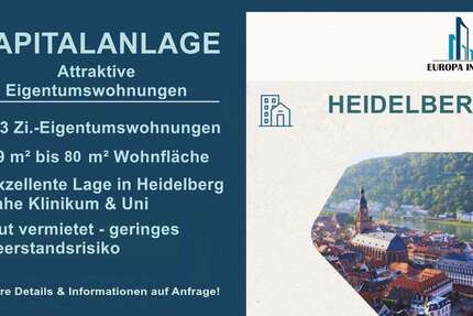 Wohnung Heidelberg Handschuhsheim - 2 Zimmer, 66 m&sup2;, 426.000&euro; | Angebot:26998022