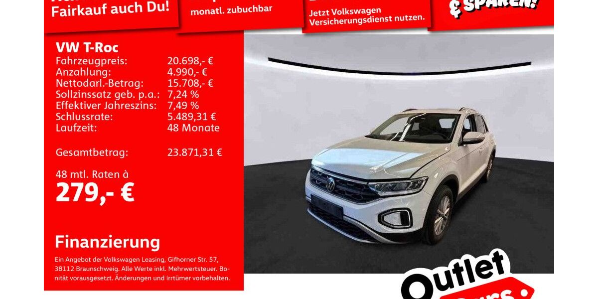 VW T-Roc 106.729 km 20.491 &euro; Mannheim 68309