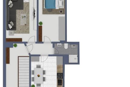 Wohnung Ludwigshafen am Rhein Ludwigshafen-Hemshof - 1 Zimmer, 58 m&sup2;, 127.000&euro; | Angebot:27077856