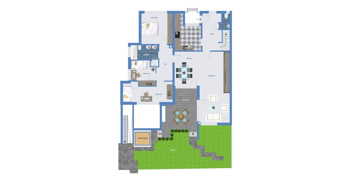 Einfamilienhaus Ludwigshafen am Rhein Pfingstweide - 5 Zimmer, 144 m&sup2;, 1.499&euro; | Angebot:23145490