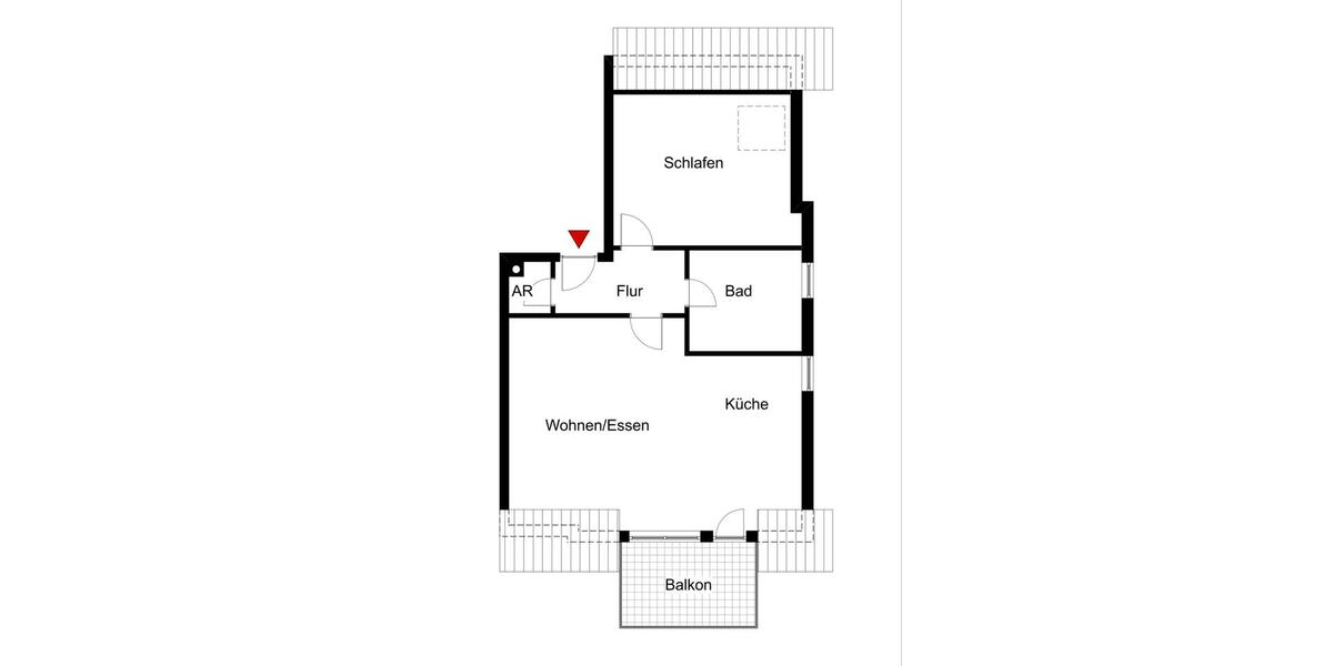 Dachgeschoßwohnung Sinsheim - 2 Zimmer, 56 m&sup2;, 160.000&euro; | Angebot:26196344
