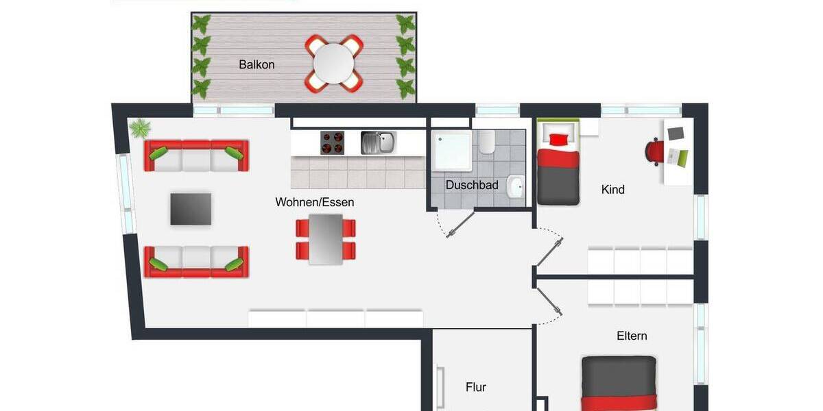 Etagenwohnung Heidelberg Rohrbach - 3 Zimmer, 74 m&sup2;, 579.000&euro; | Angebot:26740895