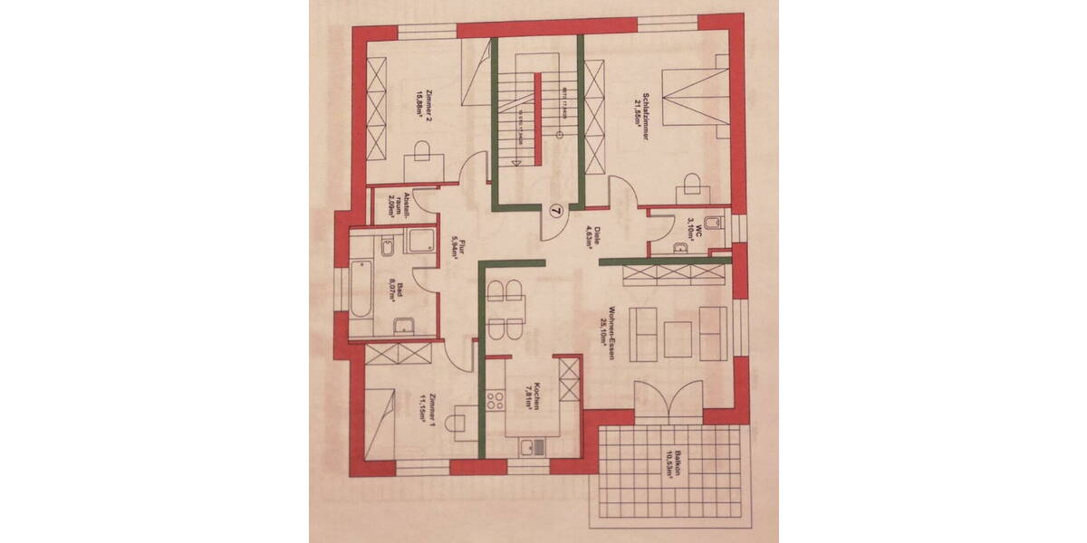 Etagenwohnung Hockenheim - 4 Zimmer, 113 m&sup2;, 529.000&euro; | Angebot:26570338