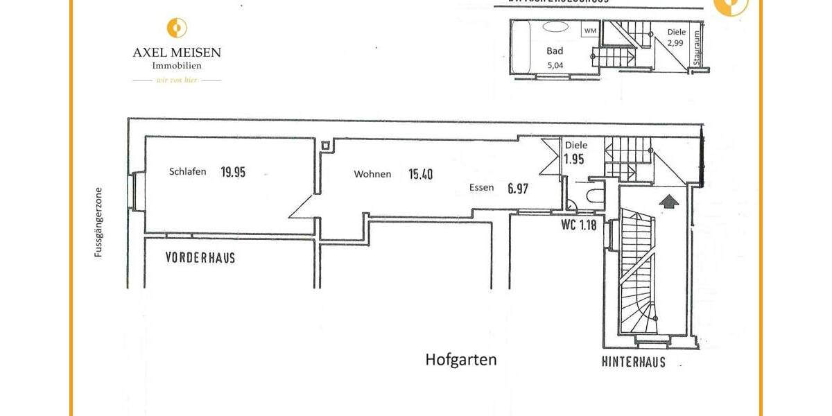 Etagenwohnung Heidelberg Altstadt - 1 Zimmer, 55 m&sup2;, 850&euro; | Angebot:26361617