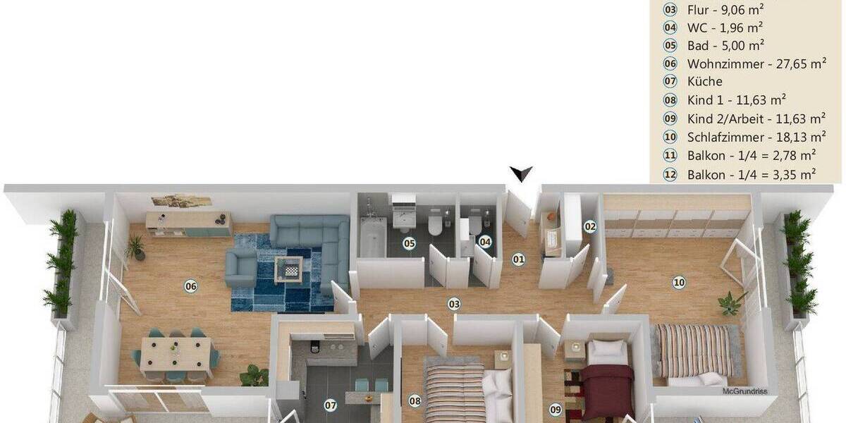 Etagenwohnung Heidelberg Handschuhsheim - 4 Zimmer, 107 m&sup2;, 789.000&euro; | Angebot:26527644