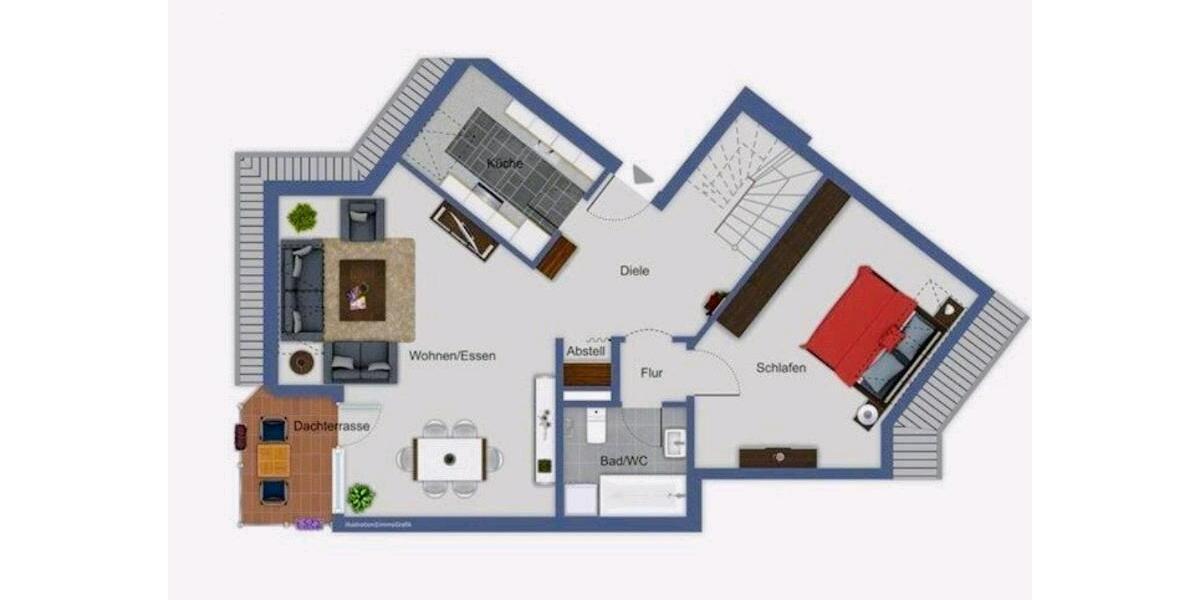 Maisonettenwohnung Lampertheim - 3.5 Zimmer, 98 m&sup2;, 300.000&euro; | Angebot:26593295