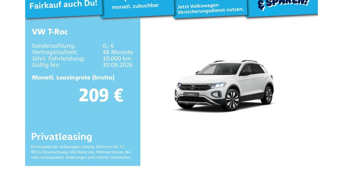VW T-Roc 19.720 km 21.991 &euro; Mannheim 68309