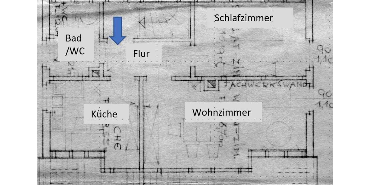 Dachgeschoßwohnung Ludwigshafen am Rhein Edigheim - 2 Zimmer, 41 m&sup2;, 370&euro; | Angebot:25331958