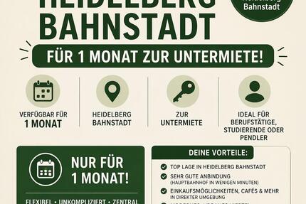 Wohnung Heidelberg Bahnstadt - 2 Zimmer, 58 m&sup2;, 1.000&euro; | Angebot:26278580