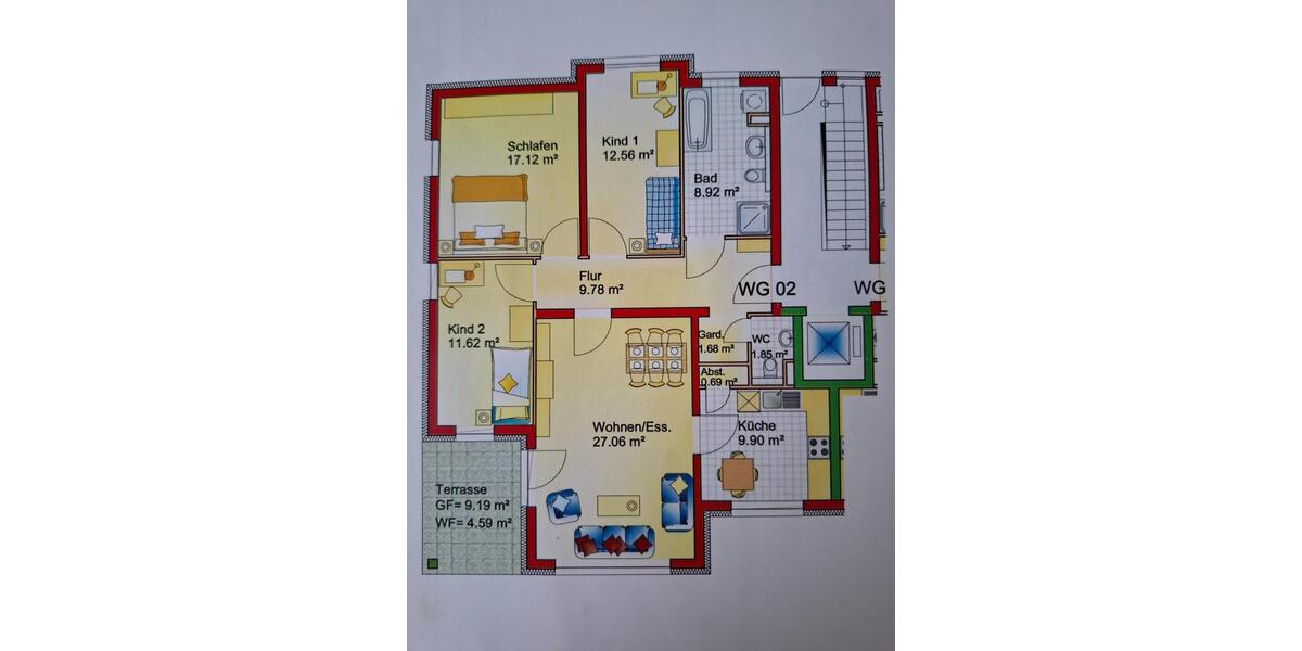 Erdgeschoßwohnung Heidelberg Pfaffengrund - 5 Zimmer, 125 m&sup2;, 1.900&euro; | Angebot:25612119