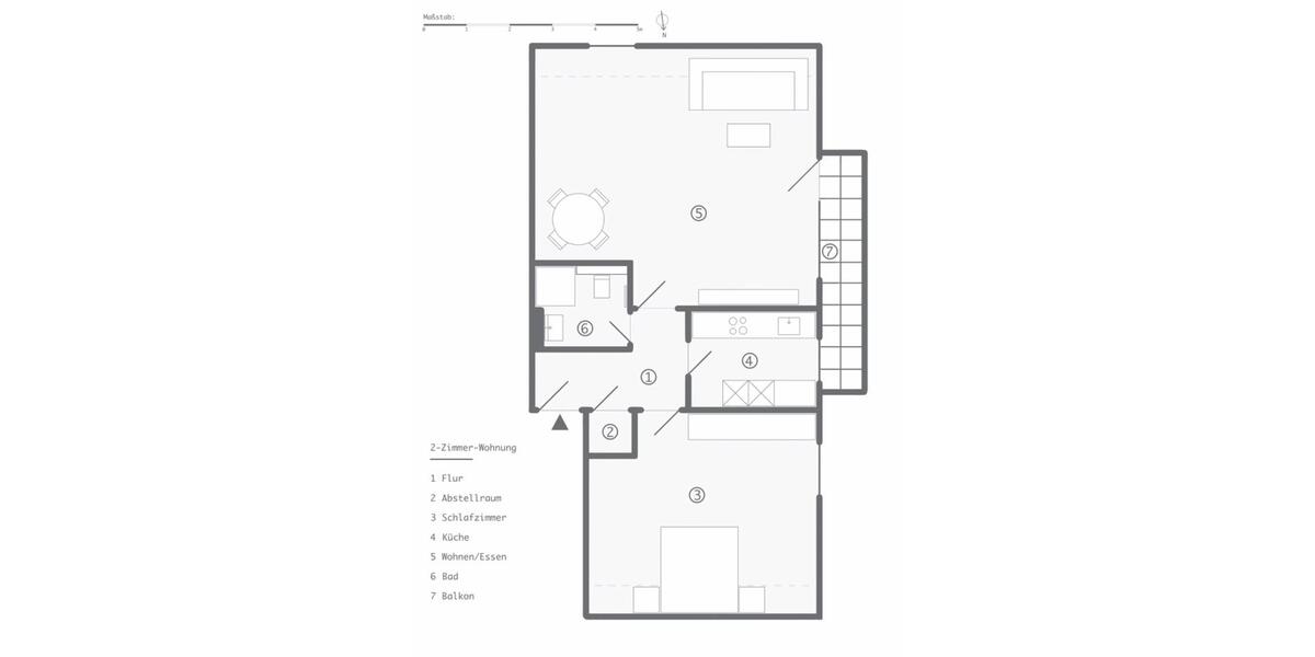 Erstbezug nach Komplettsanierung – Helle 2 Zimmer-Wohnung 2 zimmer