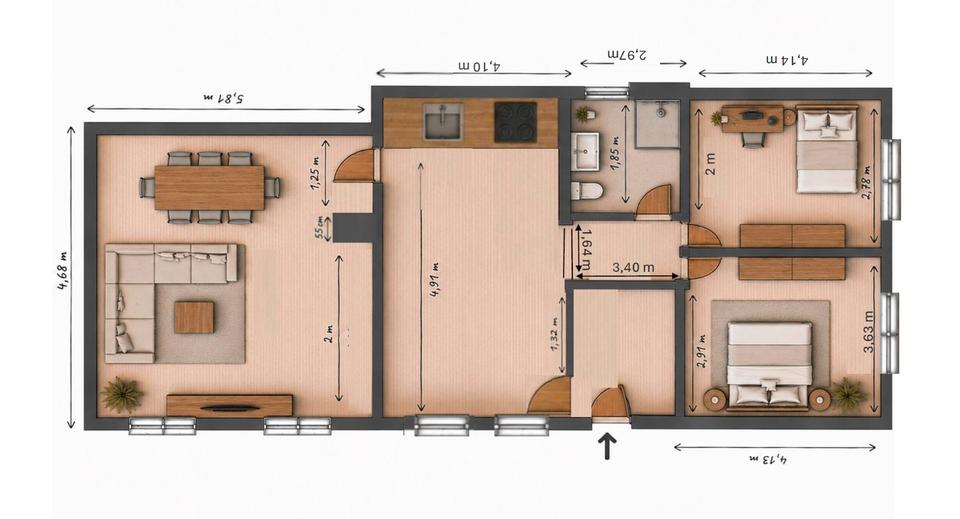 Erdgeschoßwohnung Mutterstadt - 4 Zimmer, 90 m&sup2;, 199.000&euro; | Angebot:26614503