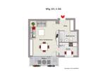 Etagenwohnung Heppenheim (Bergstraße) - 1 Zimmer, 37 m&sup2;, 520&euro; | Angebot:26198789