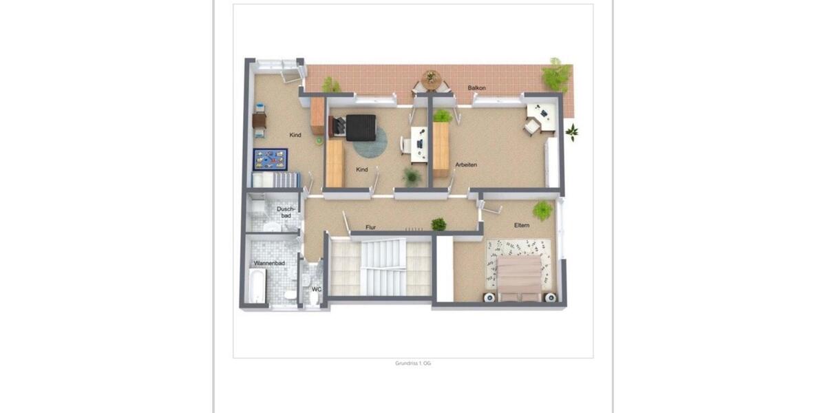 Etagenwohnung Ludwigshafen am Rhein Ludwigshafen-Hemshof - 3 Zimmer, 95 m&sup2;, 1.350&euro; | Angebot:25236357