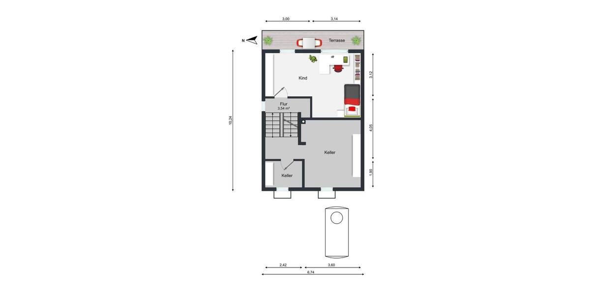 Reihenendhaus Wiesloch Schatthausen - 5 Zimmer, 146 m&sup2;, 390.000&euro; | Angebot:26555461