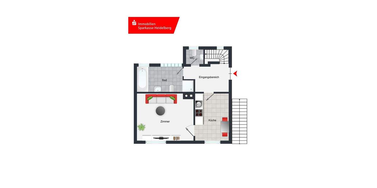 Solides Einfamilienhaus mit hellen Räumen, Garten und eleganter Eichenholztreppe in HD-Ziegelhausen! 4 zimmer