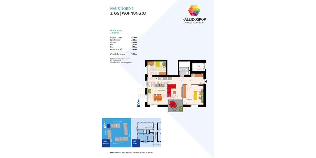 Etagenwohnung Heidelberg Rohrbach - 3 Zimmer, 76 m&sup2;, 529.000&euro; | Angebot:25771273
