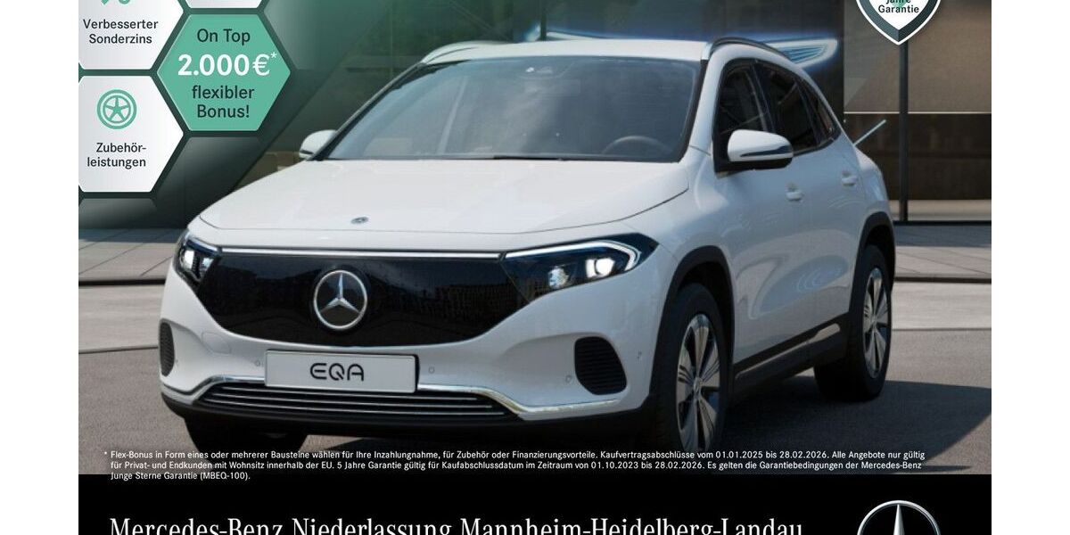Mercedes-Benz EQA 8.400 km 33.290 € Mannheim 68165