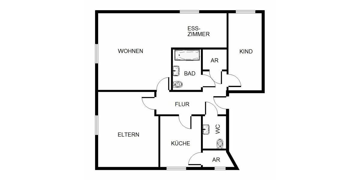 Etagenwohnung Ludwigshafen am Rhein Ludwigshafen-Hemshof - 3 Zimmer, 79 m&sup2;, 688&euro; | Angebot:26335987