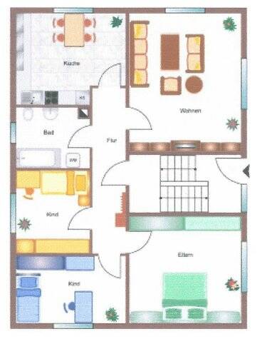 Etagenwohnung Mühlhausen - 4 Zimmer, 84 m&sup2;, 650&euro; | Angebot:26432938