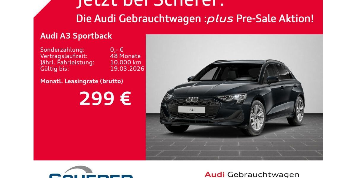 Audi A3 4.715 km 32.249 &euro; Mannheim 68309