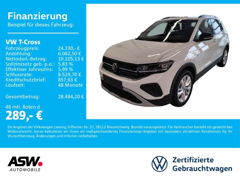 VW T-Cross 1.990 km 24.330 € Sinsheim 74889