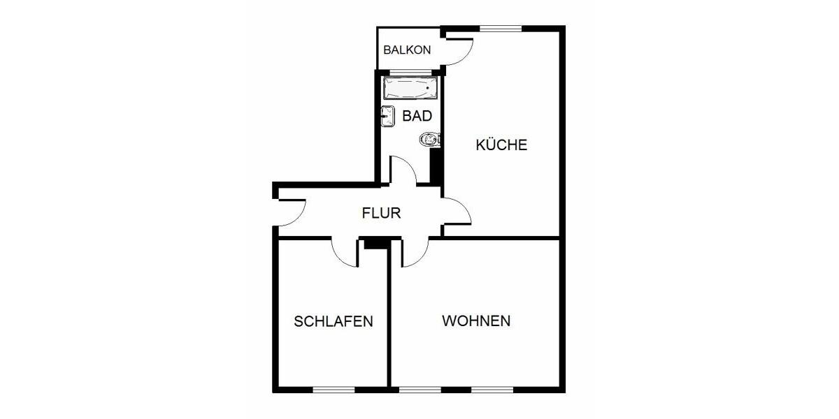 2 Zimmer Wohnung im Erdgeschoß 2 zimmer
