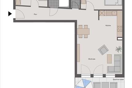 Wohnung zum Mieten in Mannheim 1.150 € 82.03 m² 3 zimmer