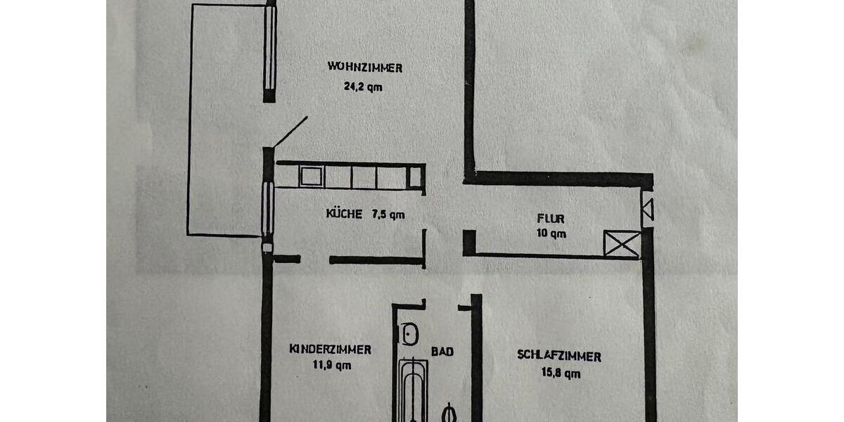 Etagenwohnung Sinsheim - 3 Zimmer, 75 m&sup2;, 205.000&euro; | Angebot:27004510