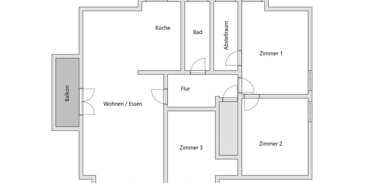 Dachgeschoßwohnung Philippsburg - 4 Zimmer, 143 m&sup2;, 1.250&euro; | Angebot:26533956