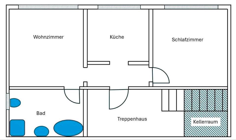 Etagenwohnung Leimen - 2 Zimmer, 62 m&sup2;, 720&euro; | Angebot:26636237
