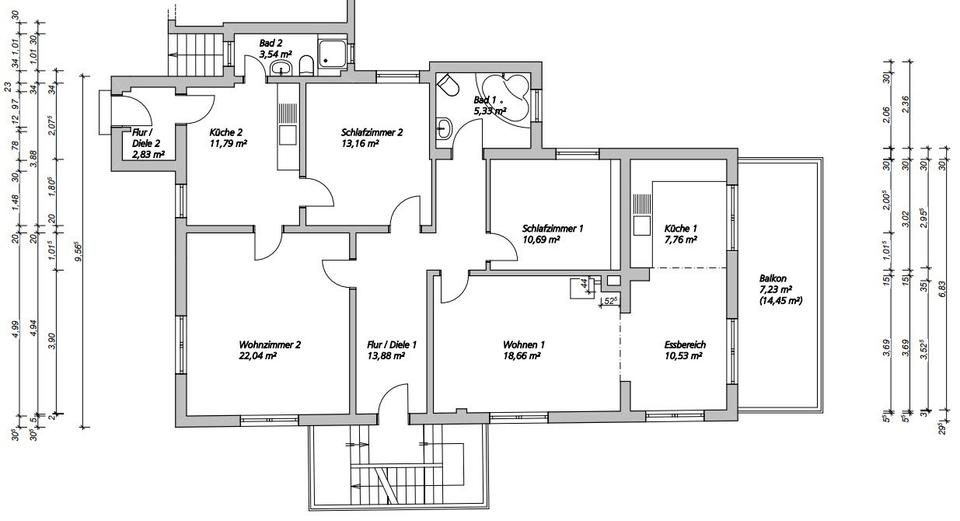 Etagenwohnung Wilhelmsfeld - 5.5 Zimmer, 127 m&sup2;, 295.000&euro; | Angebot:26885484