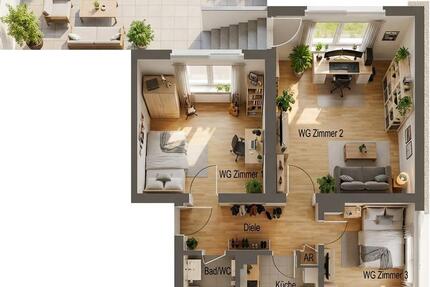 Wohnung Heidelberg Peterstal - 2 Zimmer, 67 m&sup2;, 1.400&euro; | Angebot:26619115