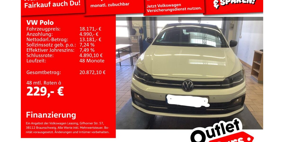 VW Polo 44.271 km 17.989 &euro; Mannheim 68309