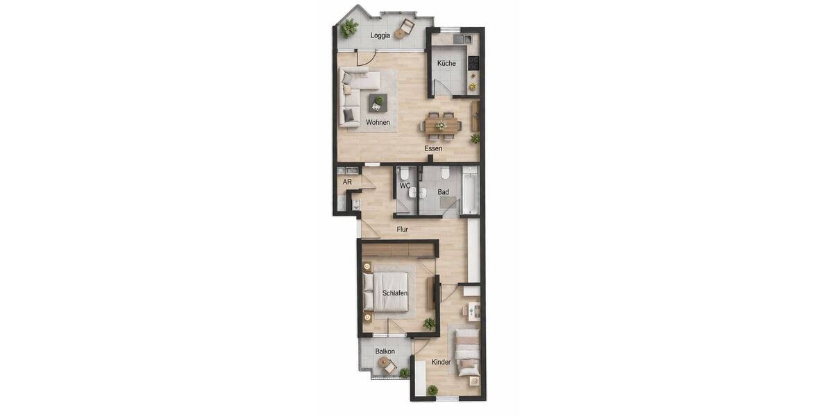 Etagenwohnung Limburgerhof - 3 Zimmer, 75 m&sup2;, 195.000&euro; | Angebot:26410943