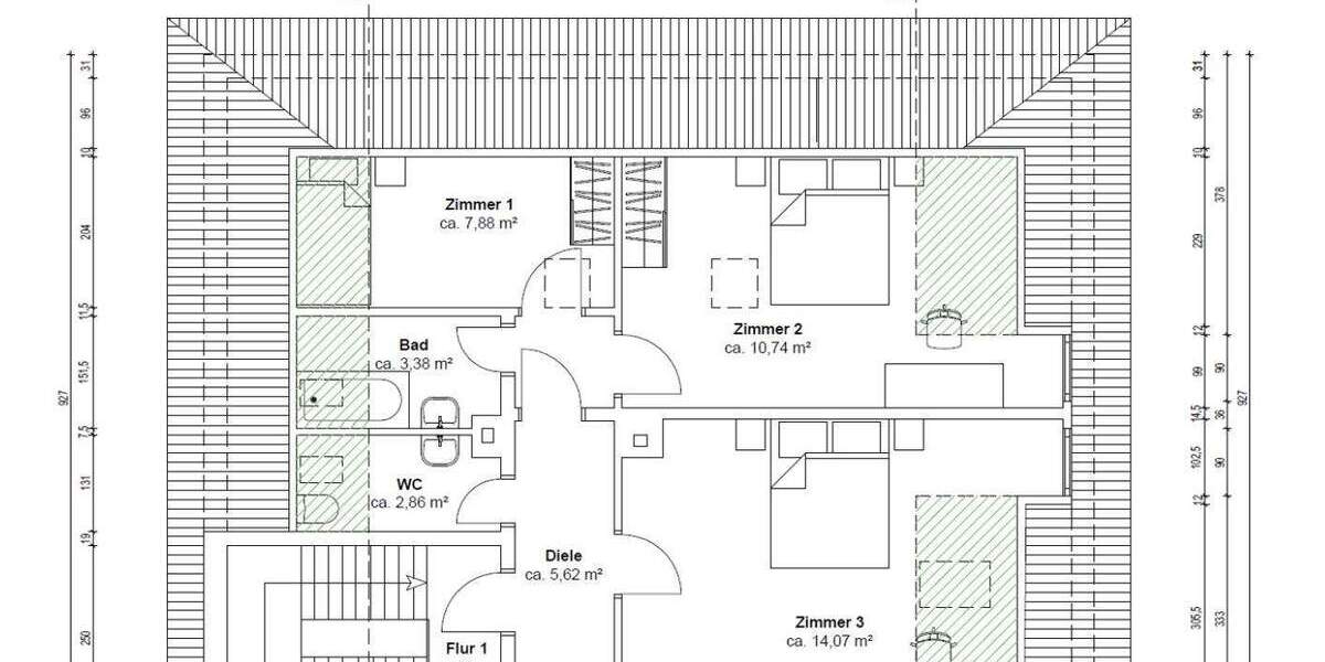 Wohnen wie in der Toskana - Charmante Doppelhaushälfte in der Mannheimer Oststadt 1 zimmer