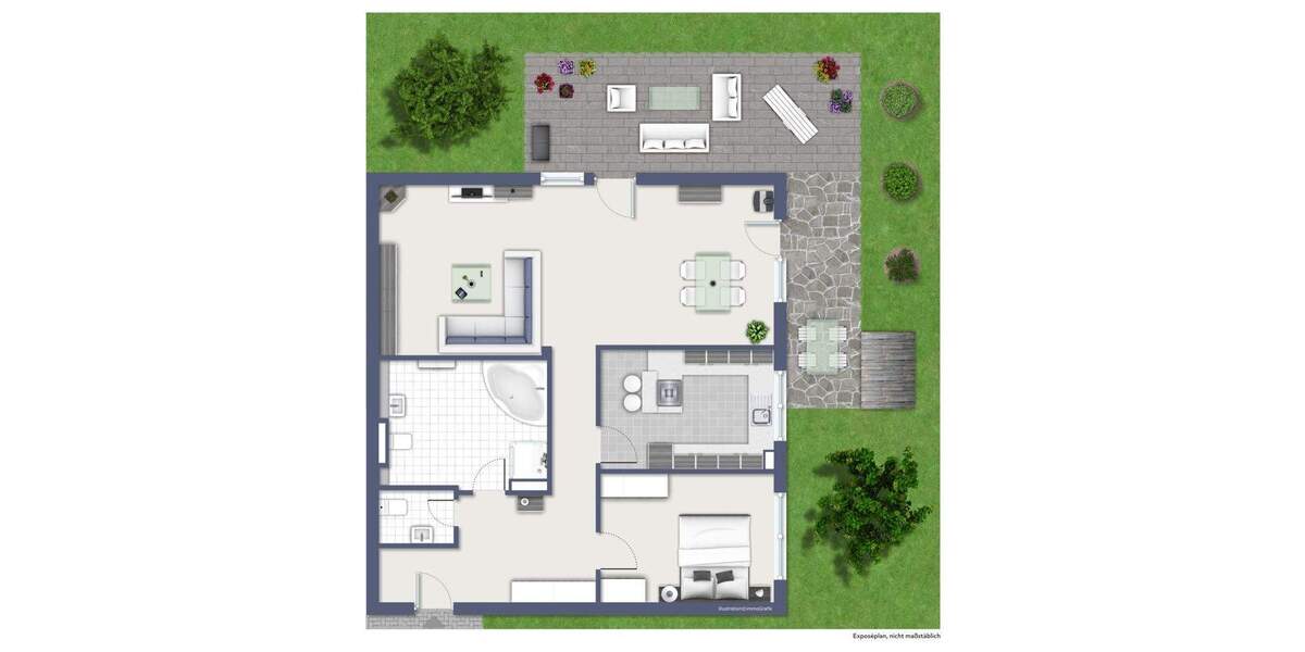 Etagenwohnung Lorsch - 2 Zimmer, 102 m&sup2;, 1.095&euro; | Angebot:25701638