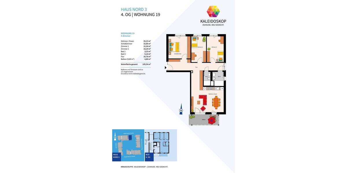 Etagenwohnung Heidelberg Rohrbach - 4 Zimmer, 105 m&sup2;, 769.000&euro; | Angebot:25668441